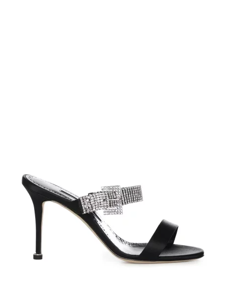Papuci tip mules Manolo Blahnik negru