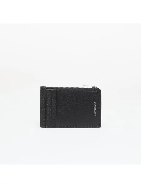 Portofel Calvin Klein Foil Emboss N/S Zip Wallet Black Universal negru