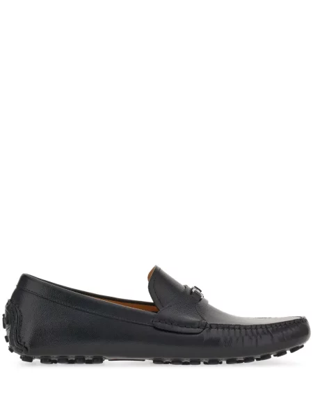 Pantofi loafer Ferragamo din piele cu cataramă maro