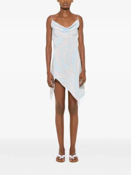Rochie Pucci cu imagine albastru