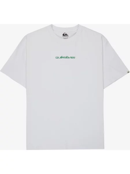 Koszulka z krótkim rękawem Quiksilver Fractured Wave zielony różowy S biały
