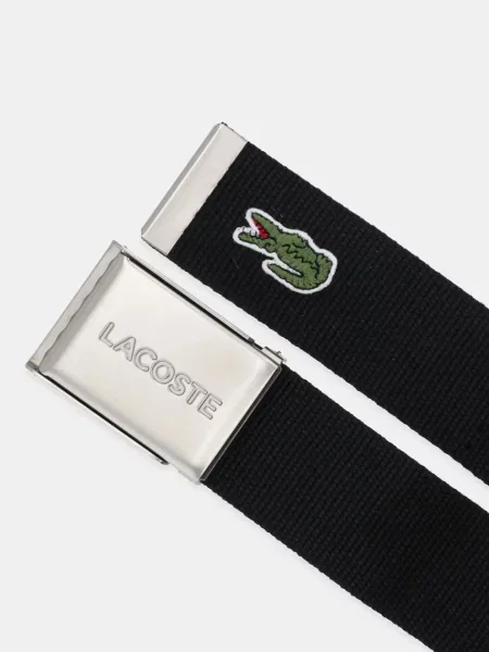 Ремень Lacoste с ремешками черный