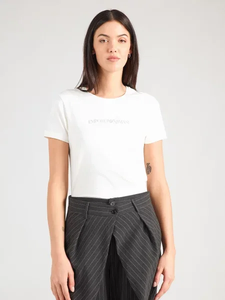 Emporio Armani Underwear kratka majica z bombažem bež
