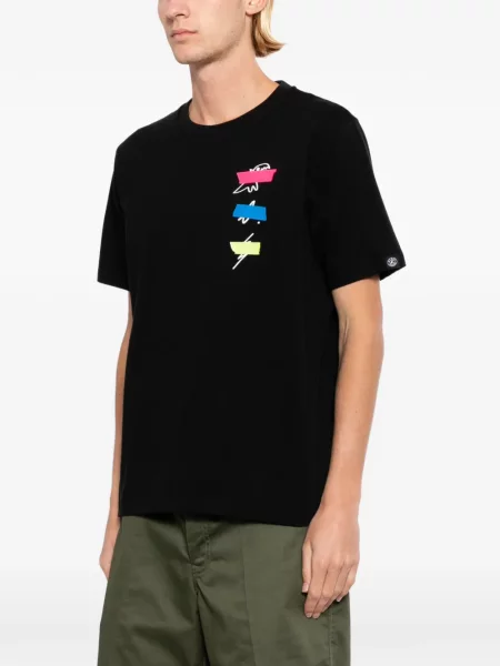 Marškinėliai Sport B. By Agnès B. trumpomis rankovėmis juoda