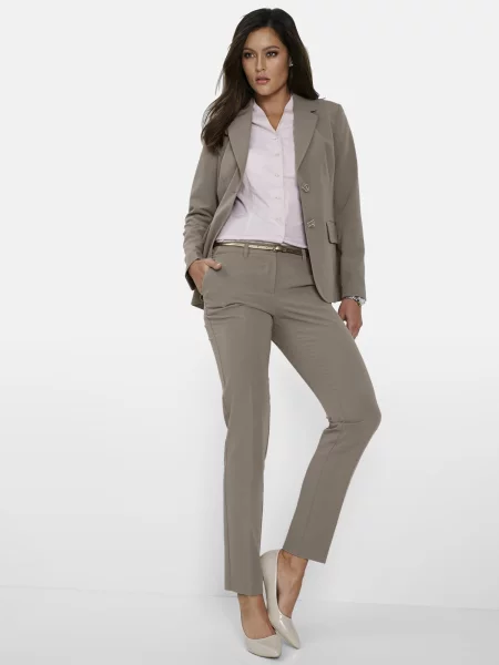 Bonprix Costum cu pantaloni taupe gri