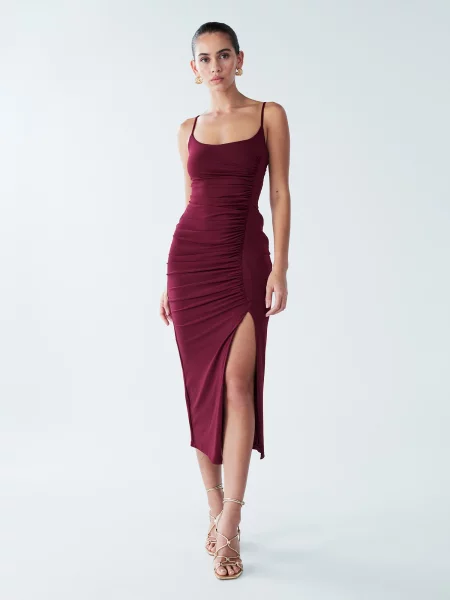 BWLDR Rochie Lani bordeaux roșu