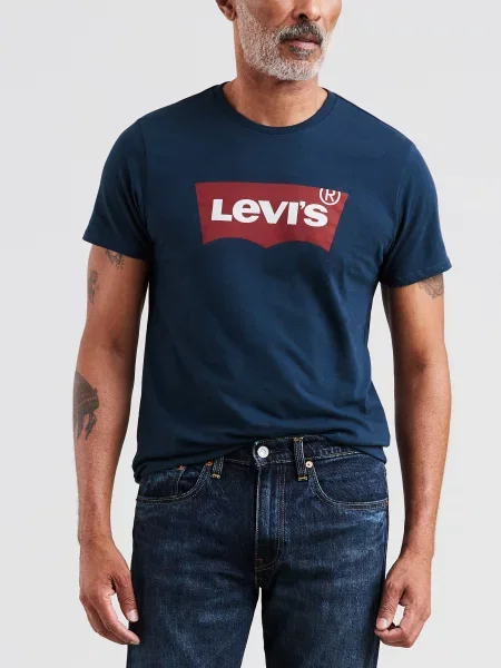 Levi's Тениска синьо