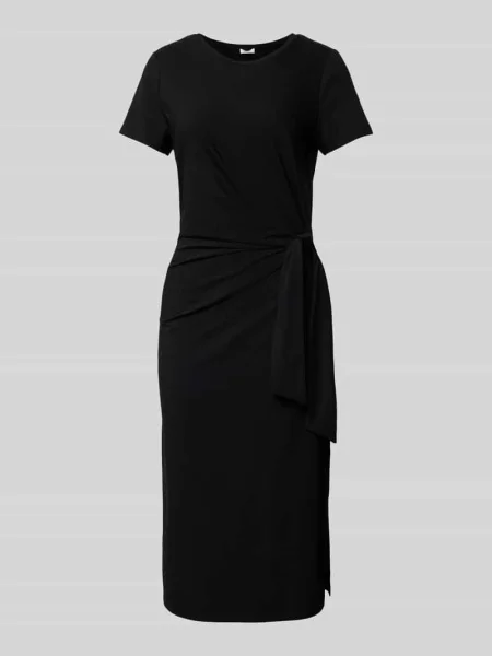 Sukienka T-shirtowa z wiązanym S.oliver Red Label czarna