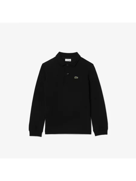Детское поло Lacoste черное