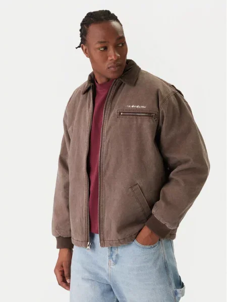 Quiksilver Jeans jakna Shaper Pad rjava