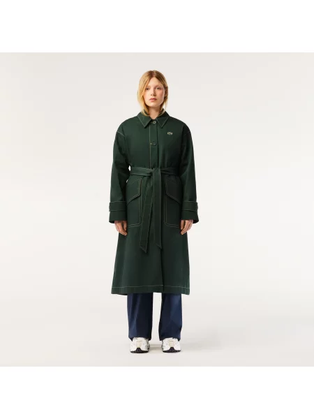 Lacoste Płaszcz zielony