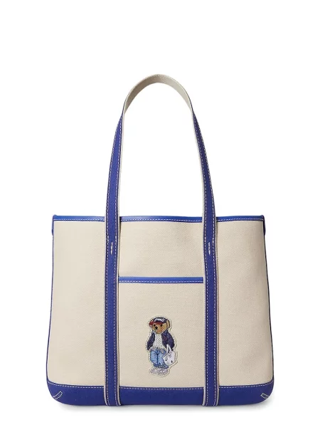 Shopperka Polo Ralph Lauren beżowa