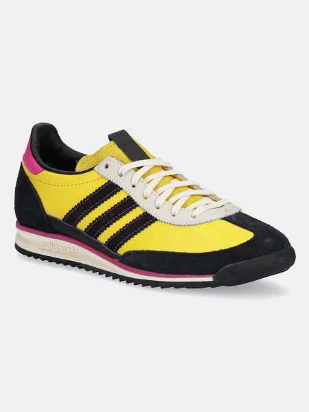 Δερμάτινα αθλητικά παπούτσια adidas Originals Sl 72 OG κίτρινο