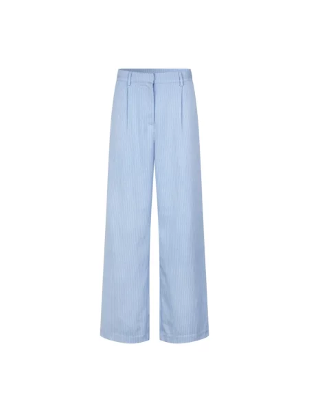 Szerokie spodnie Lollys Laundry niebieskie