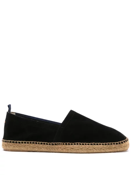 Espadrile Castaner din piele de căprioară negru