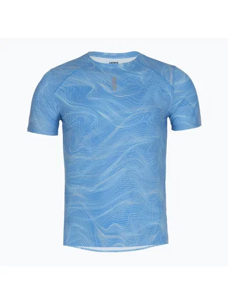 Tricou de alergare pentru bărbați HOKA EveryRun CLF PRT mineral blue albastru