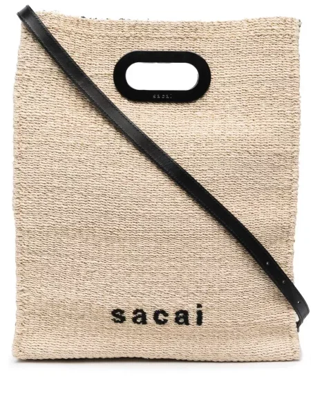 Geantă Sacai cu broderie