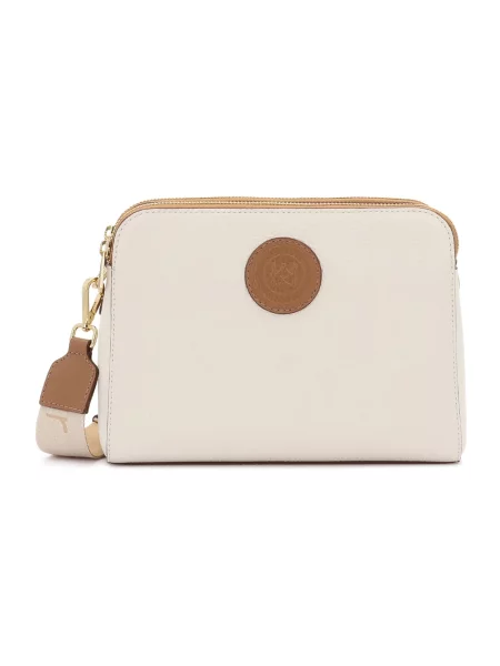 Torebka Kazar skórzana z autografem biała