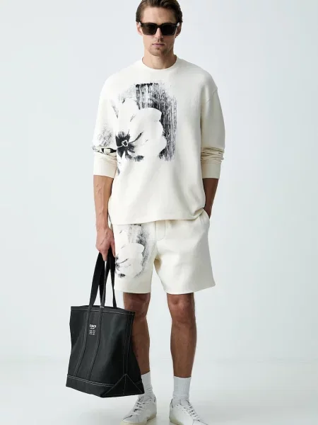 Armani Exchange hanorac pentru bărbați bej