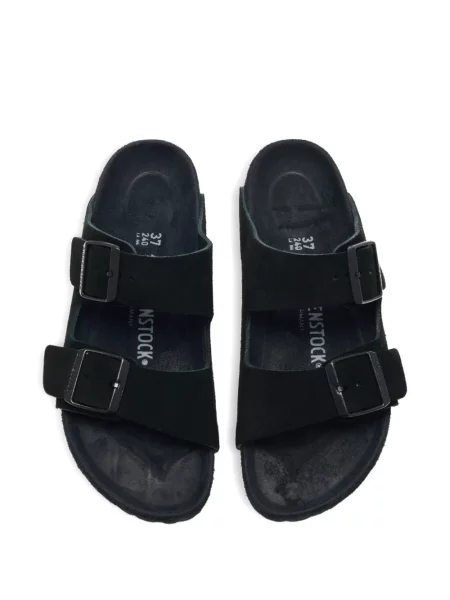 Sandale Birkenstock fără toc cu cataramă negru