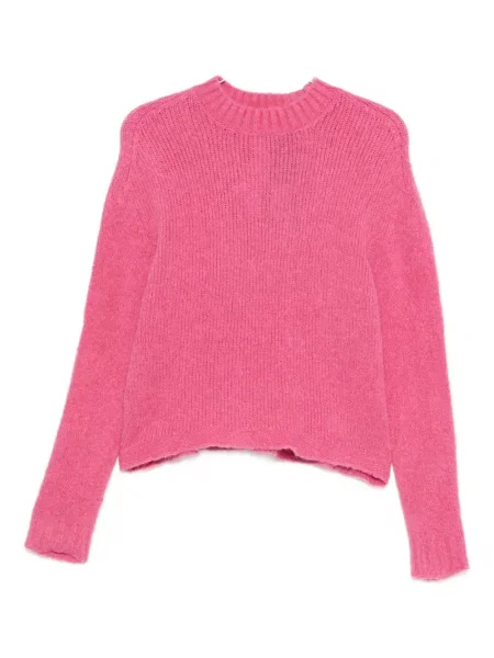 Pulover Twinset cu decolteu rotund roz