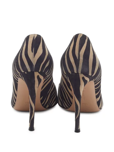 Pantofi cu toc Gianvito Rossi cu imagine cu model zebră negru