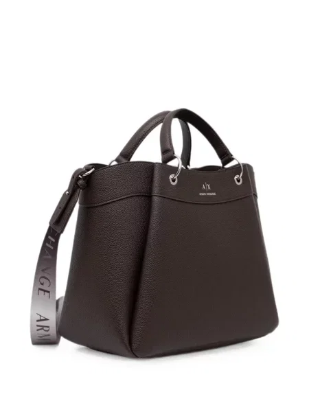 Τσάντα shopper Armani Exchange με σχέδιο καφέ