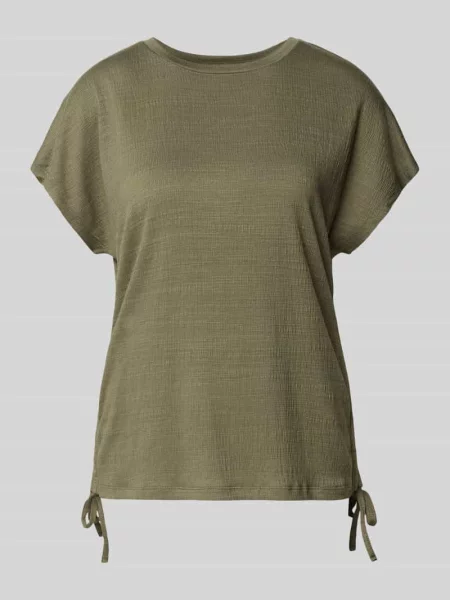 T-shirt z bocznym sznurowaniem Apricot