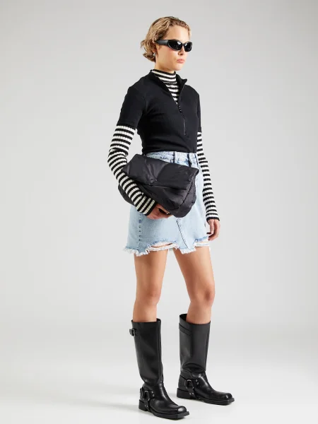 Fustă din denim Trendyol albastru