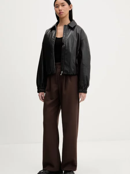 Hlače Abercrombie & Fitch rjava