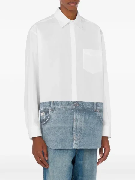 Cămașă Moschino cu imagine alb