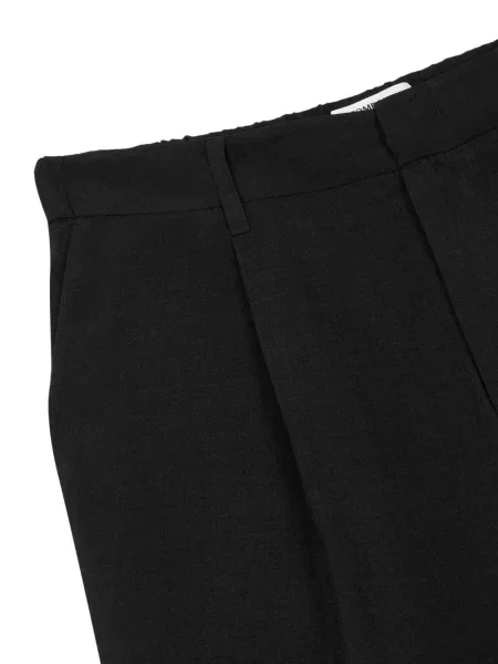 Plisované kalhoty Tomboy černé