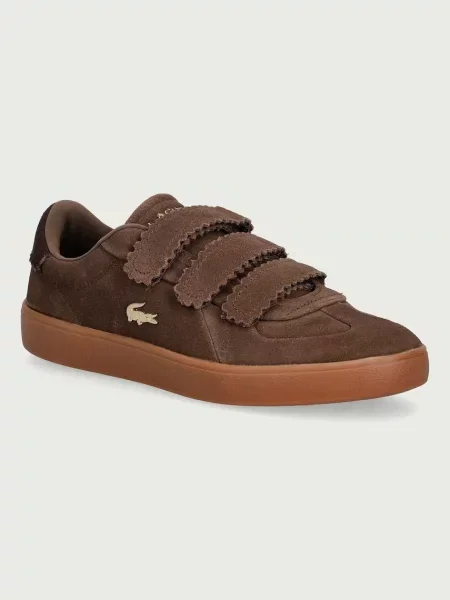 Lacoste BASESHOT STRAP sportcipő női velúr barna