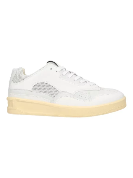 Sneakersy Jil Sander skórzane białe