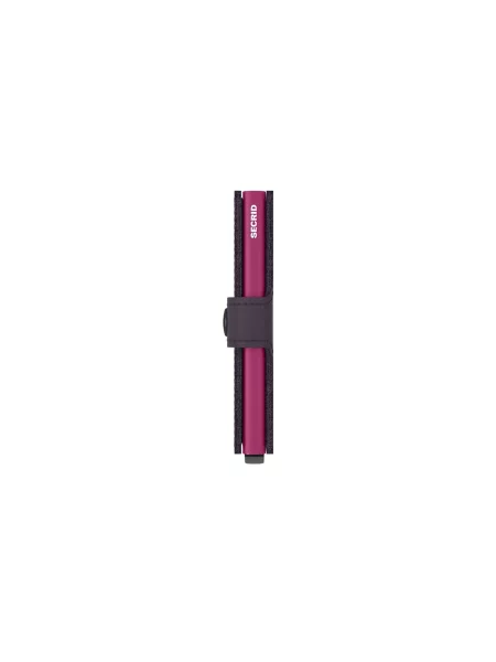 Secrid Kožená peňaženka Miniwallet Matte Dark Purple-Fuchsia fialová