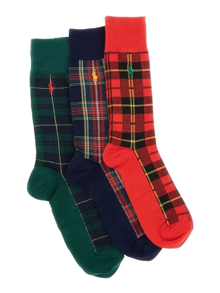 Fular Polo Ralph Lauren din fleece cu franjuri în carouri verde