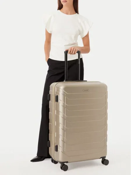GINO ROSSI Walizka duża Złoty