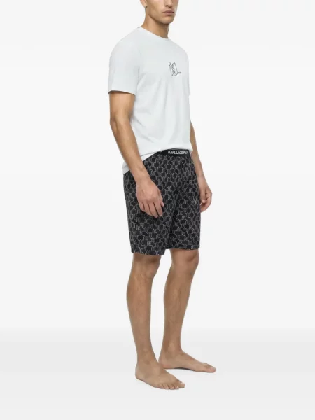 Pantaloni scurți Karl Lagerfeld negru
