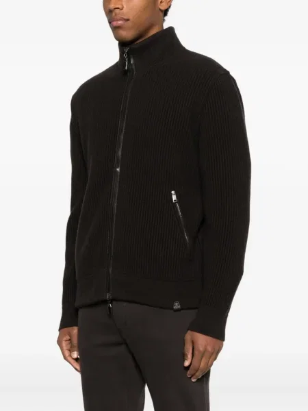 Cardigan Brioni maro
