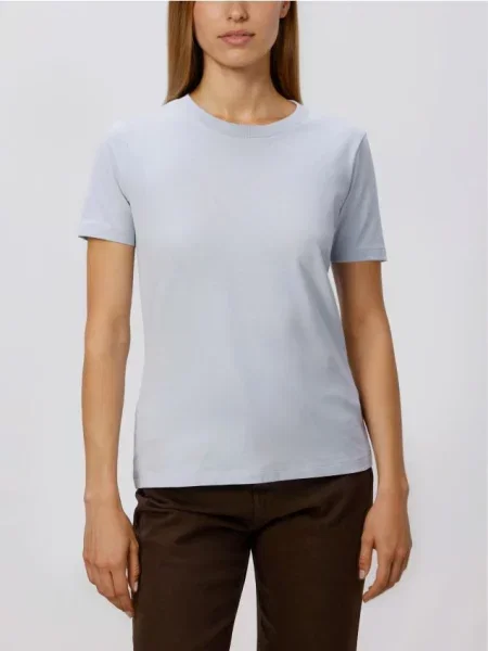 Reserved Tricou regular din albastru-pal albastru