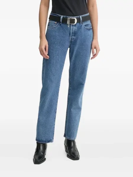 Pantaloni Levi's® de catifea cord cu dungi cu buzunar frontal albastru