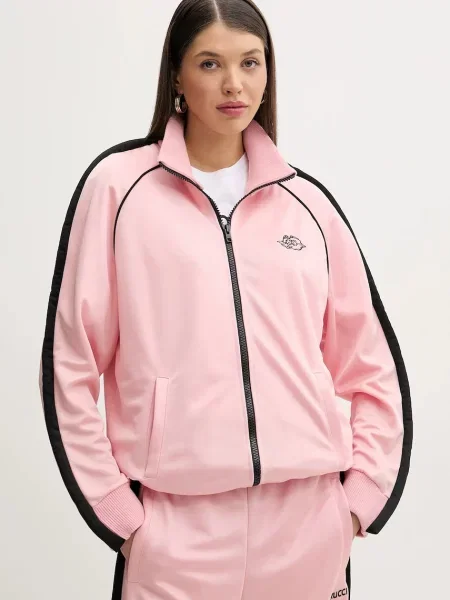 Fiorucci bluza Puffy Piping Angel Track Sweatshirt różowa