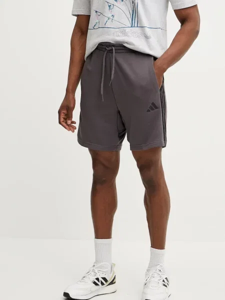Къс панталон adidas Essentials лилаво сиво