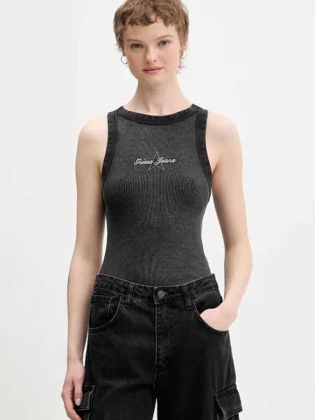 Топ Guess Jeans чорний