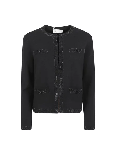 Kardigan Tory Burch wełniany czarny