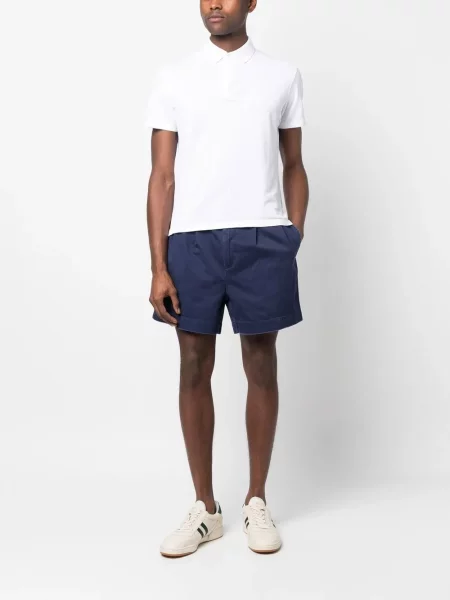 Kamizelka Polo Ralph Lauren z dekoltem w serek w jodełkę niebieska