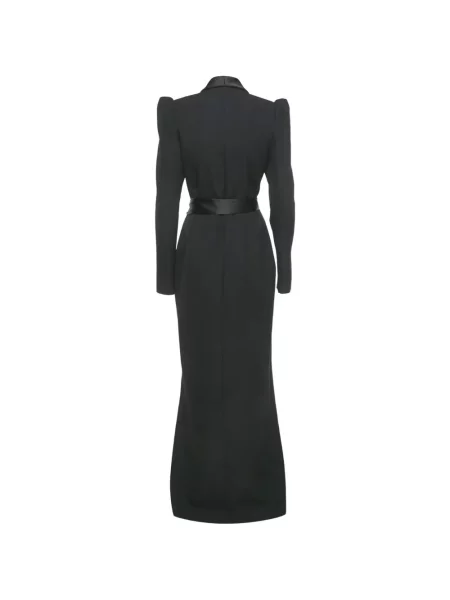 Rochie maxi Alexandre Vauthier din satin negru