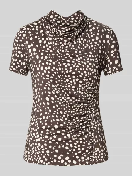 Bluzka z krótkim rękawem o kroju slim fit z mieszanki model Endrey' Boss