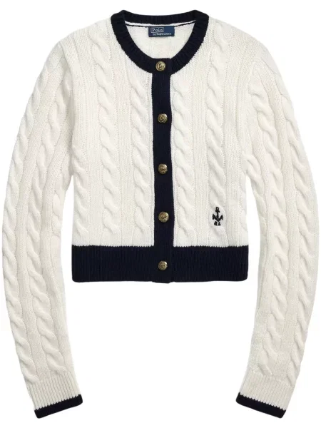 Vlněné dvouřadé polotričko Polo Ralph Lauren s autogramem zelené