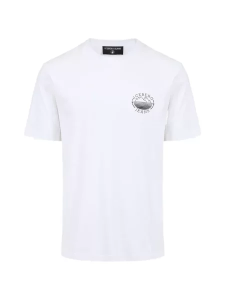 Tricou Iceberg cu imagine alb